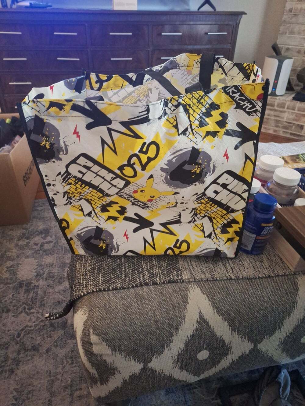 Nintendo Pokémon Pikachu 025 Reusable Tote Bag Graffiti Style
